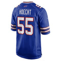 B.Bills #55 Michael Hoecht Royal CLOTHIN Team Game Jersey