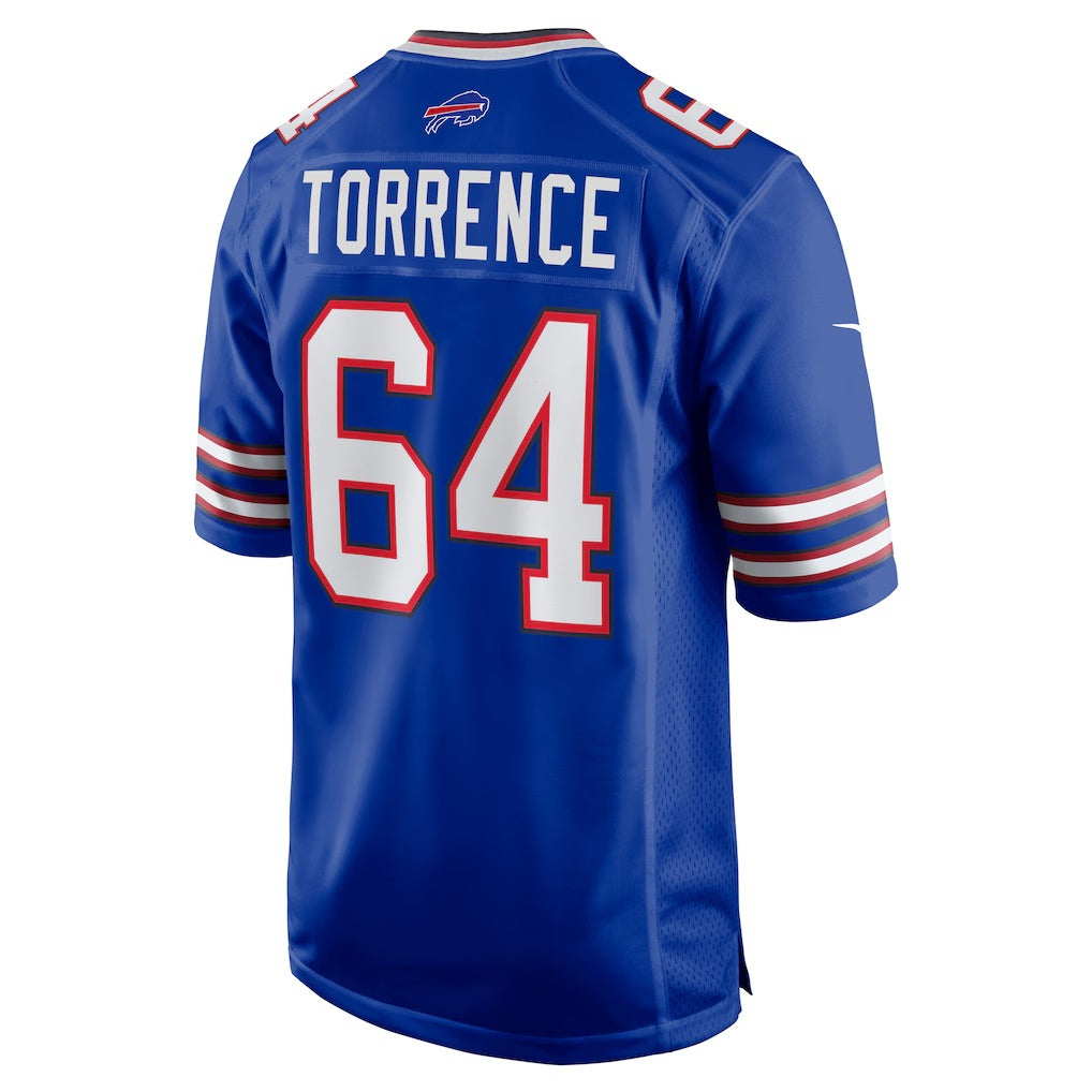 B.Bills #64 O'Cyrus Torrence Royal CLOTHIN Home Game Jersey