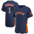 Houston Astros #1 Carlos Correa Player Navy CLOTHIN Home Limited Elite Stitched Jerseys