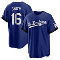 Los Angeles Dodgers #16 Will Smith Player Royal CLOTHIN City Connect Home Game Stitched Jerseys