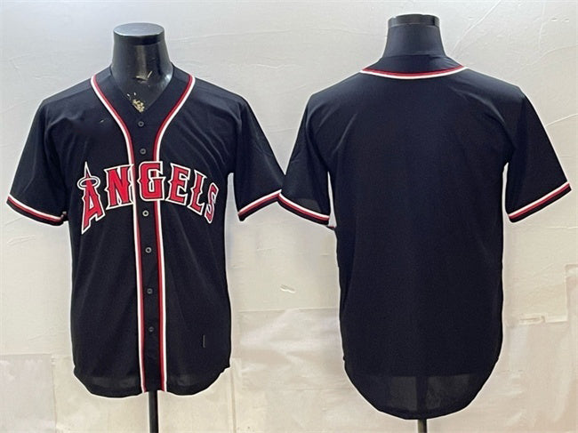 Los Angeles Angels Blank 2026 Fashion Replica Black CLOTHIN Out Stitched Jersey