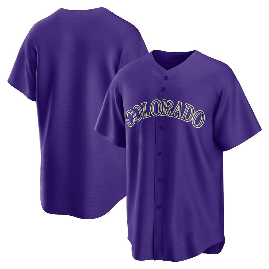 Colorado Rockies Purple CLOTHIN Alternate Replica Team Jersey
