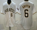 Pittsburgh Pirates #6 Konnor Griffin White CLOTHIN Limited Jersey