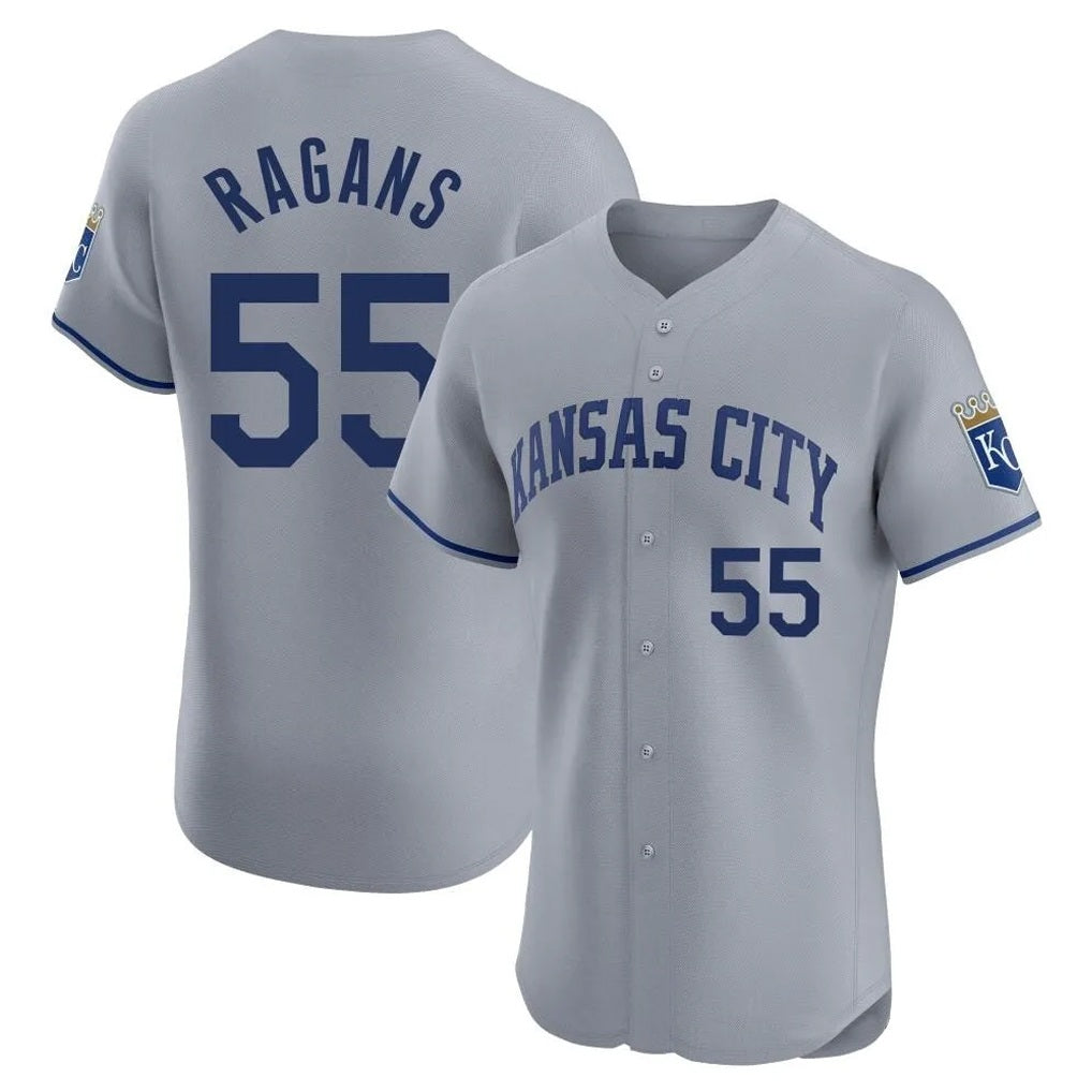 Kansas City Royals #55 Cole Ragans Player Gray CLOTHIN Limited Elite Home Stitched Jerseys
