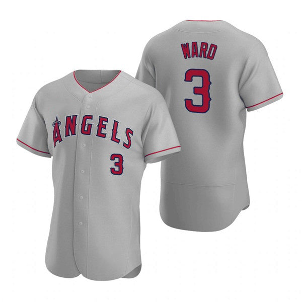 Los Angeles Angels #3 Waylor Ward Grey CLOTHIN Flex Base Stitched Jersey