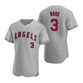 Los Angeles Angels #3 Waylor Ward Grey CLOTHIN Flex Base Stitched Jersey