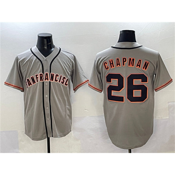 San Francisco Giants #26 Matt Chapman Gray CLOTHIN  Cool Base Stitched Jersey 2