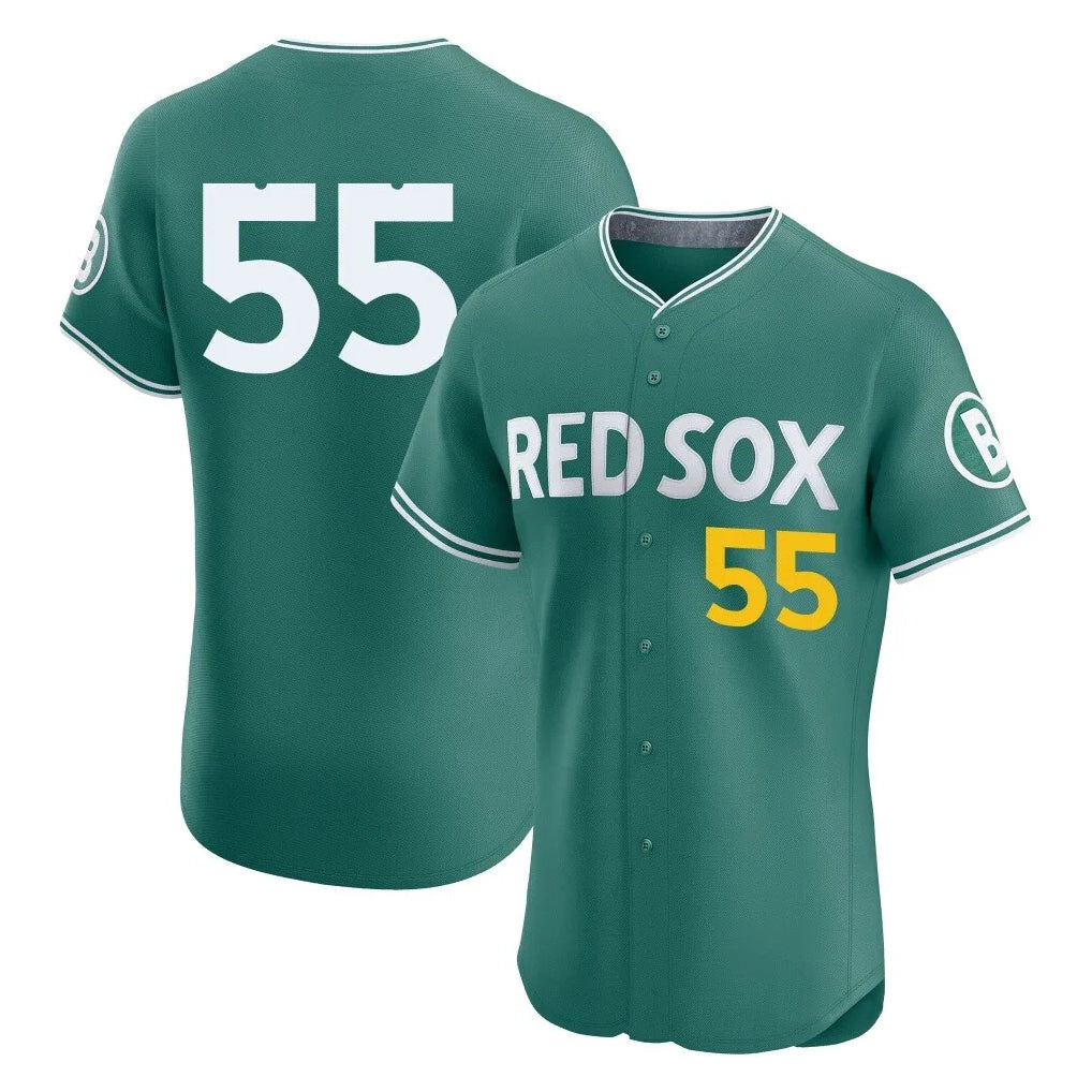 Boston Red Sox #55 Ranger Suarez Player Green CLOTHIN City Connect Limited Elite Home Game Stitched Jerseys1