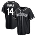 Colorado Rockies #14 Ezequiel Tovar Player Black CLOTHIN Fashion Out Home Game Stitched Jerseys