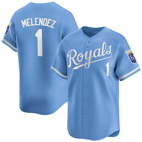 Kansas City Royals #1 MJ Melendez Light Blue CLOTHIN Alternate Limited Stitched Jersey