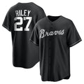 Atlanta Braves #27 Austin Riley Player Black CLOTHIN Home Game Stitched Jerseys