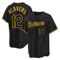 Baltimore Orioles #12 Dylan Beavers Player Black CLOTHIN Snake Skin City Home Game Stitched Jerseys