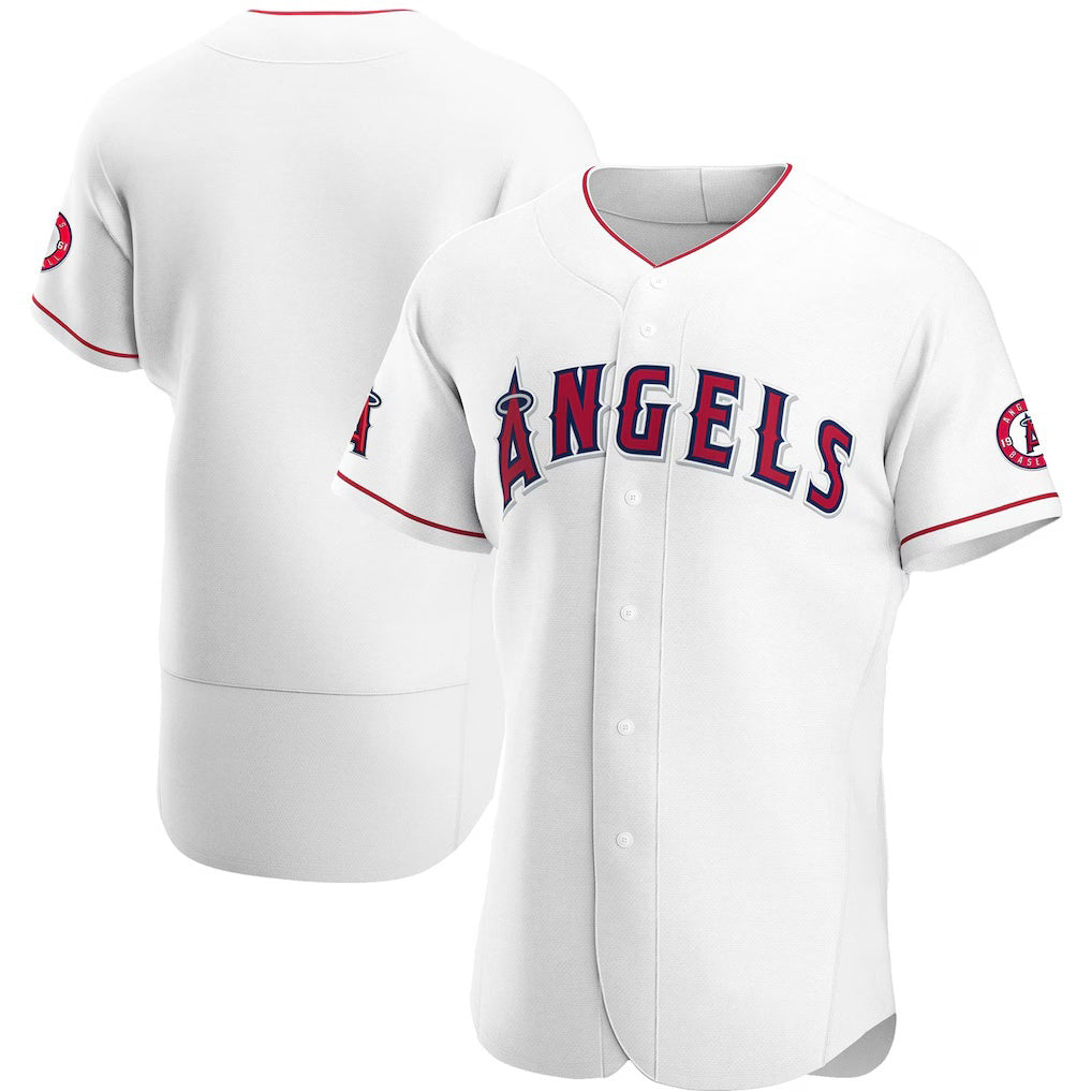Los Angeles Angels White CLOTHIN Home Authentic Team Jersey