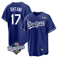 Los Angeles Dodgers #17 Shohei Ohtani Player Royal CLOTHIN World Series Home Game Stitched Jerseys