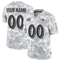 Custom B.Ravens Active Player 2024 F.U.S.E Arctic Camo CLOTHIN Salute To Service Limited Stitched Football Jersey