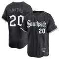 Chicago White Sox #20 Miguel Vargas Player Black CLOTHIN City Connect Limited Home Stitched Jerseys