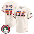 Cleveland Guardians #47 Donald Trump Cream CLOTHIN Mexico Vapor Premier Limited Stitched Jersey