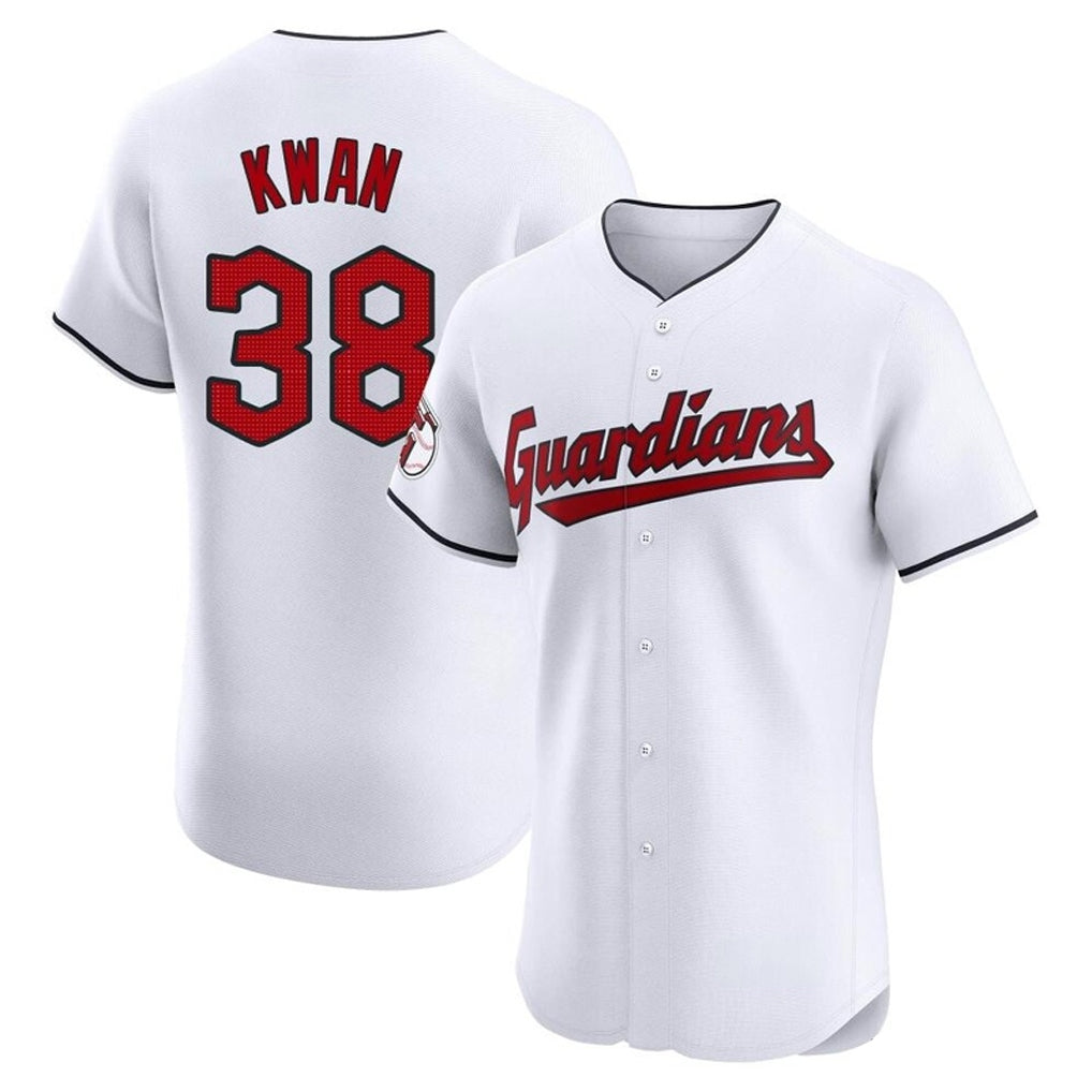 Cleveland Guardians #38 Steven Kwan Player White CLOTHIN Limited Elite Home Stitched Jerseys