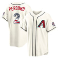 Arizona Diamondbacks #2 Geraldo Perdomo Player Cream CLOTHIN USA 250 Fourth of July Home Game Stitched Jerseys
