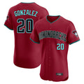 Arizona Diamondbacks #20 Luis Gonzalez Player Red CLOTHIN Limited Elite Home Game Stitched Jerseys