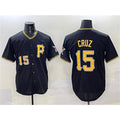 Pittsburgh Pirates #15 Oneil Cruz Black CLOTHIN 2025 Limited Stitched Jersey