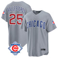 Chicago Cubs #25 Moises Ballesteros Player Gray CLOTHIN 150th Anniversary Home Game Stitched Jerseys