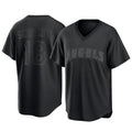 Los Angeles Angels #18 Nolan Schanuel Player Black CLOTHIN Pitch Fashion T-shirt Stitched Jerseys