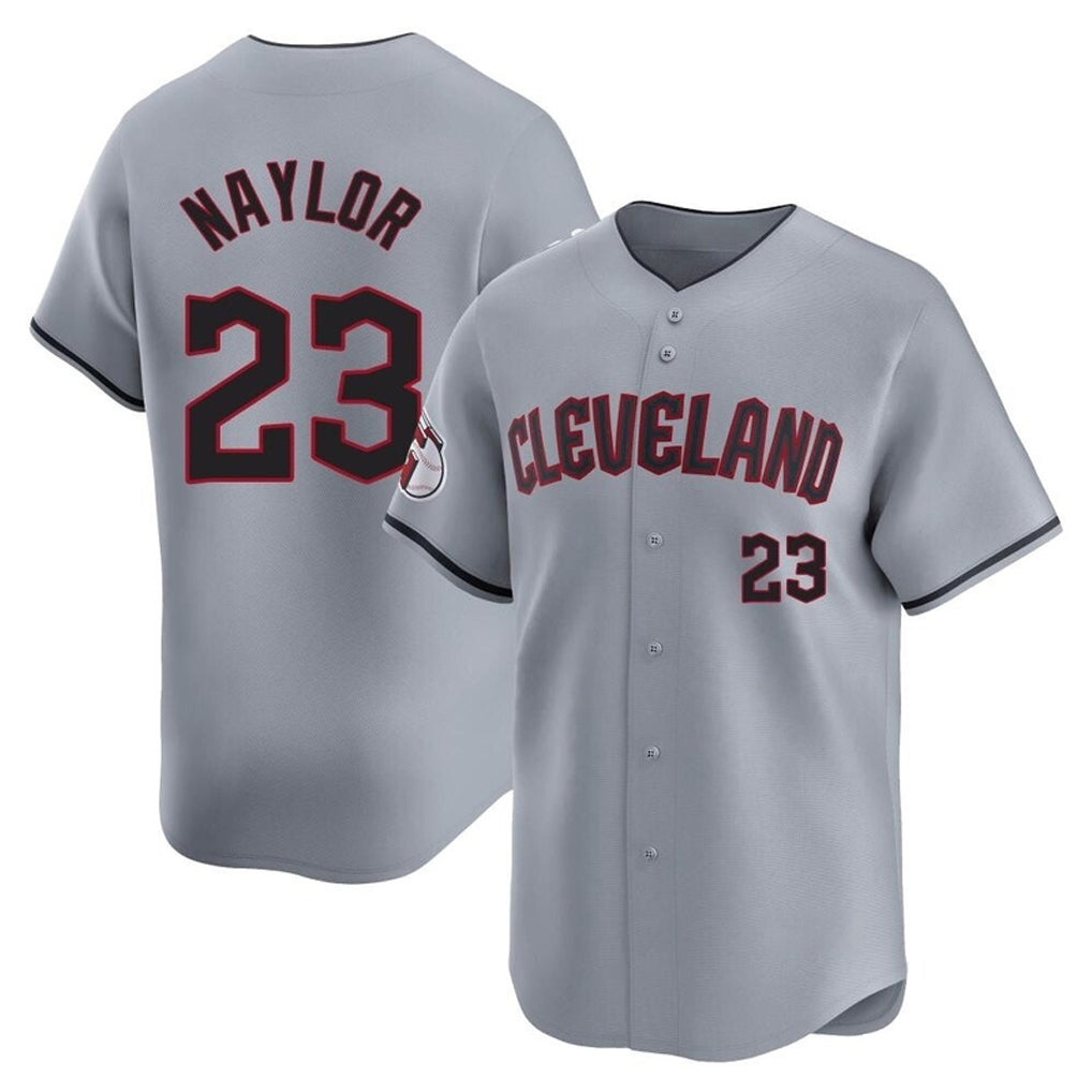 Cleveland Guardians #23 Bo Naylor Player Gray CLOTHIN Road Limited Home Stitched Jerseys