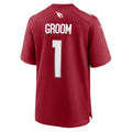 A.Cardinals Number #1 Groom CLOTHIN Cardinal Game Jersey
