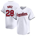 Cleveland Guardians #28 Tanner Bibee Player White CLOTHIN Limited Home Stitched Jerseys
