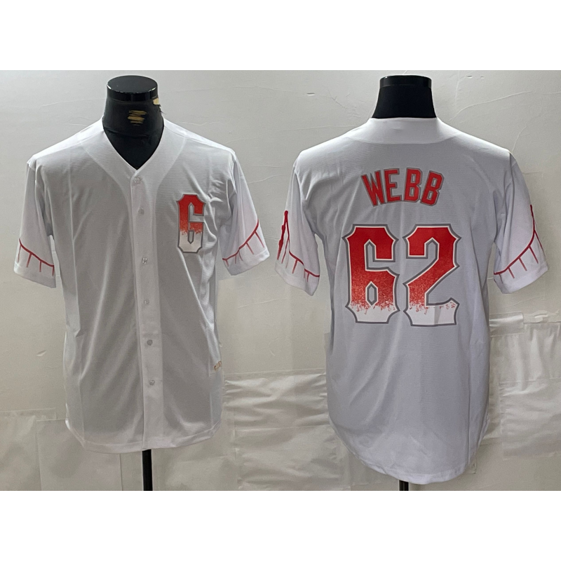 San Francisco Giants #62 Logan Webb White CLOTHIN City Connect Stitched Cool Base Jersey