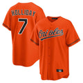 Baltimore Orioles #7 Jackson Holliday Player Orange CLOTHIN Home Game Stitched Jerseys