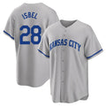 Kansas City Royals #28 Kyle Isbel Player Gray CLOTHIN Game Home Stitched Jerseys
