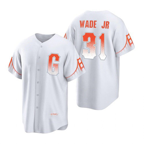 San Francisco Giants #31 LaMonte Wade Jr White CLOTHIN City Connect Cool Base Jersey