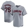 Cleveland Guardians #75 Connor Brogdon Player Gray CLOTHIN Road Limited Home Stitched Jerseys