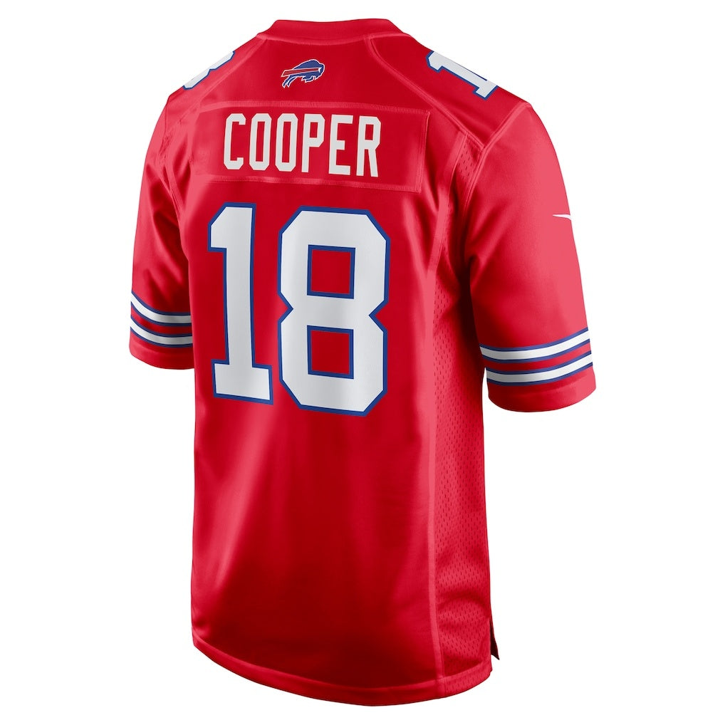 B.Bills #18 Amari Cooper Red CLOTHIN Alternate Game Jersey
