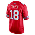 B.Bills #18 Amari Cooper Red CLOTHIN Alternate Game Jersey