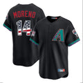 Arizona Diamondbacks #14 Gabriel Moreno Player Black CLOTHIN USA 250 Fourth of July Home Game Stitched Jerseys