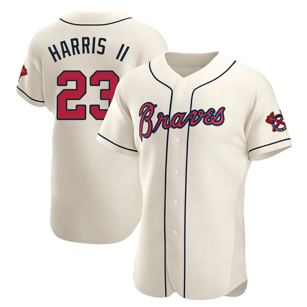 Atlanta Braves #23 Michael Harris II Player Cream CLOTHIN Limited Elite Home Game Stitched Jerseys
