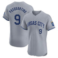 Kansas City Royals #9 Vinnie Pasquantino Player Gray CLOTHIN Limited Elite Home Stitched Jerseys