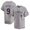 Colorado Rockies #9 Brenton Doyle Player Gray CLOTHIN Limited Home Stitched Jerseys