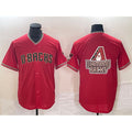 Arizona Diamondbacks Red CLOTHIN Team Big Logo Cool Base Stitched Jerseys