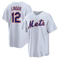 New York Mets #12 Francisco Lindor White CLOTHIN Home Replica Player Jersey