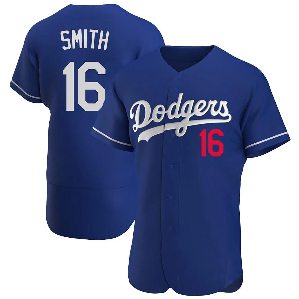 Los Angeles Dodgers #16 Will Smith Player Royal CLOTHIN Limited Elite Home Stitched Jerseys