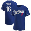 Los Angeles Dodgers #16 Will Smith Player Royal CLOTHIN Limited Elite Home Stitched Jerseys