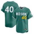 Boston Red Sox #40 Willson Contreras Player Green CLOTHIN City Connect Limited Home Game Stitched Jerseys1