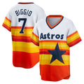 Houston Astros #7 Craig Biggio White CLOTHIN Home Cooperstown Collection Player Jersey