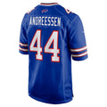 B.Bills #44 Joe Andreessen Royal CLOTHIN Game Jersey