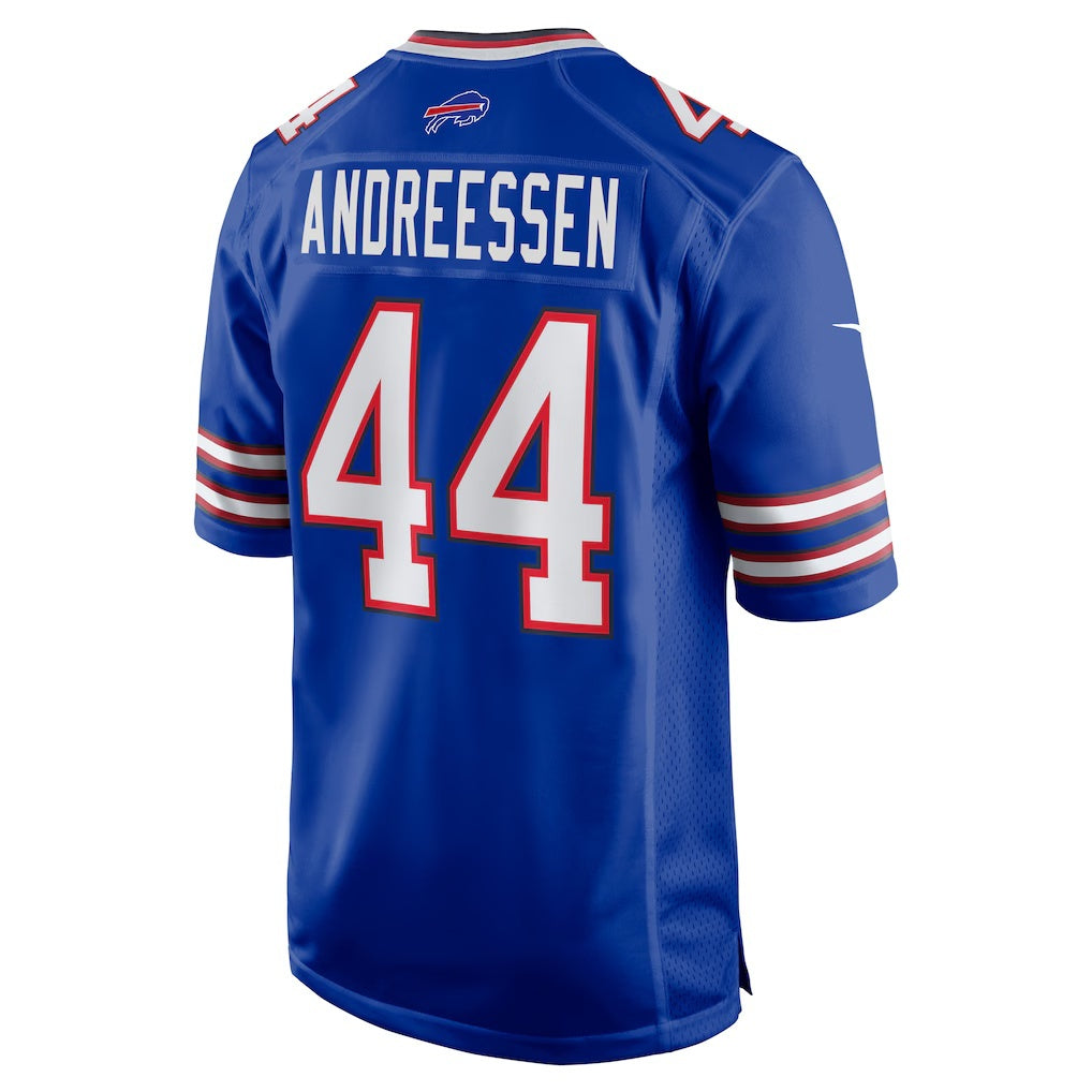 B.Bills #44 Joe Andreessen Royal CLOTHIN Game Jersey