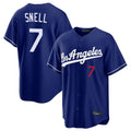 Los Angeles Dodgers #7 Blake Snell Player Royal CLOTHIN Game Home Stitched Jerseys